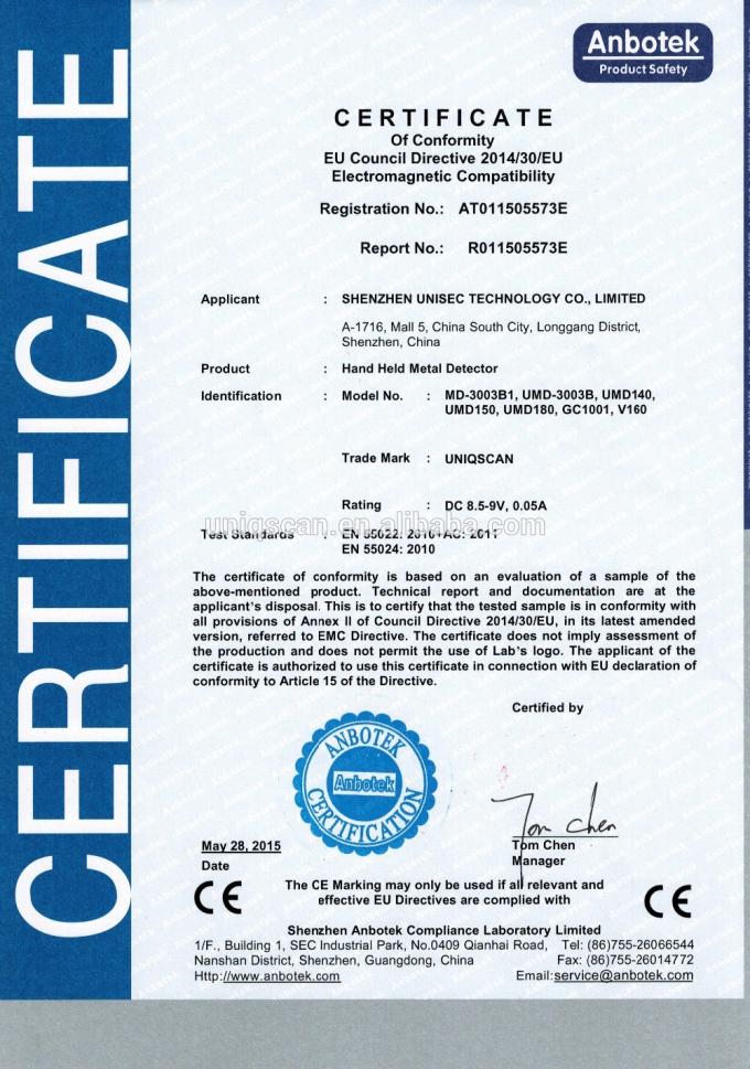φορητός ανιχνευτής μετάλλων με την ανταγωνιστική τιμή και την υψηλή ευαισθησία MD3003B1