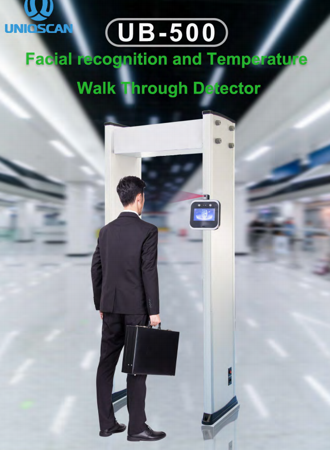 Υψηλές attenfance και θερμοκρασία ελέγχου προσπέλασης αναγνώρισης ακρίβειας του προσώπου που μετρούν τον περίπατο μέσω του ανιχνευτή